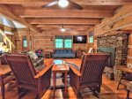 Comfortable Living Room w/Wood Stove